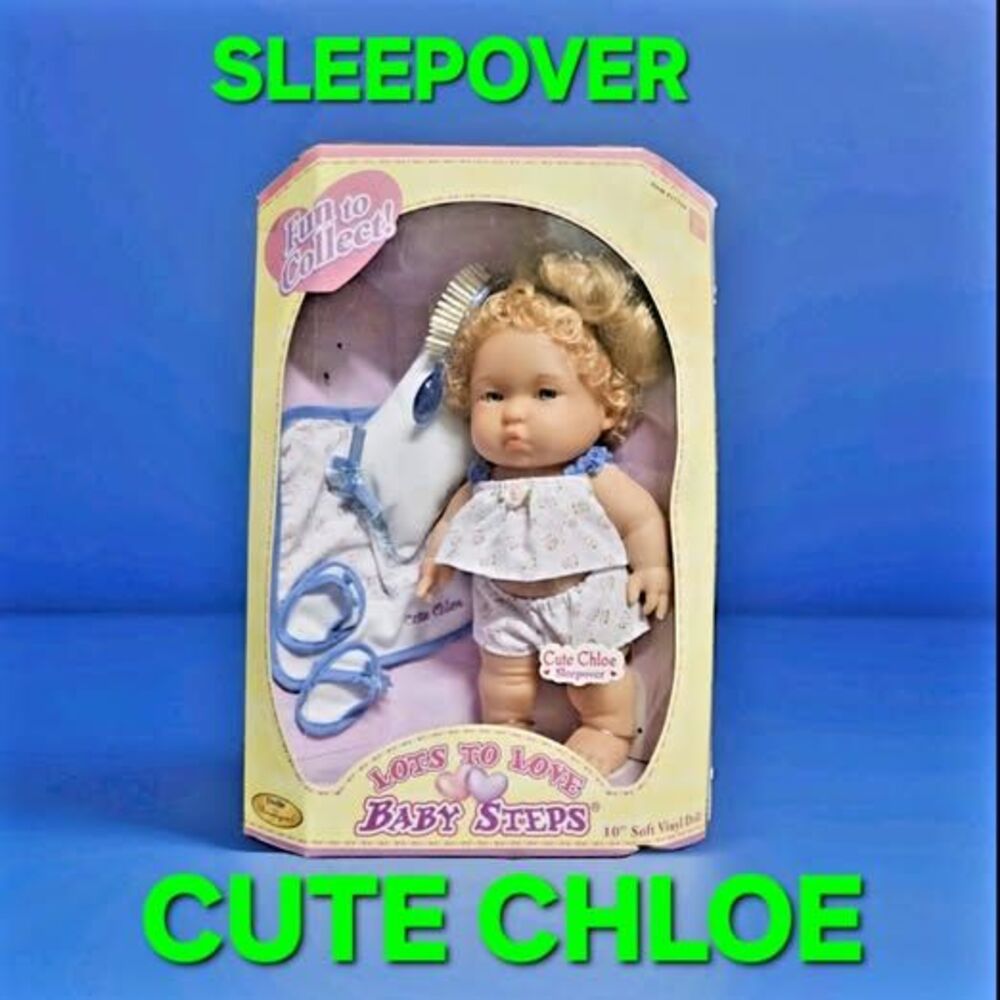 Baby Steps CUTE CHLOE ❤️️ NRFB JC Toys Berenguer LOTS TO LOVE Doll 10" SLEEPOVER